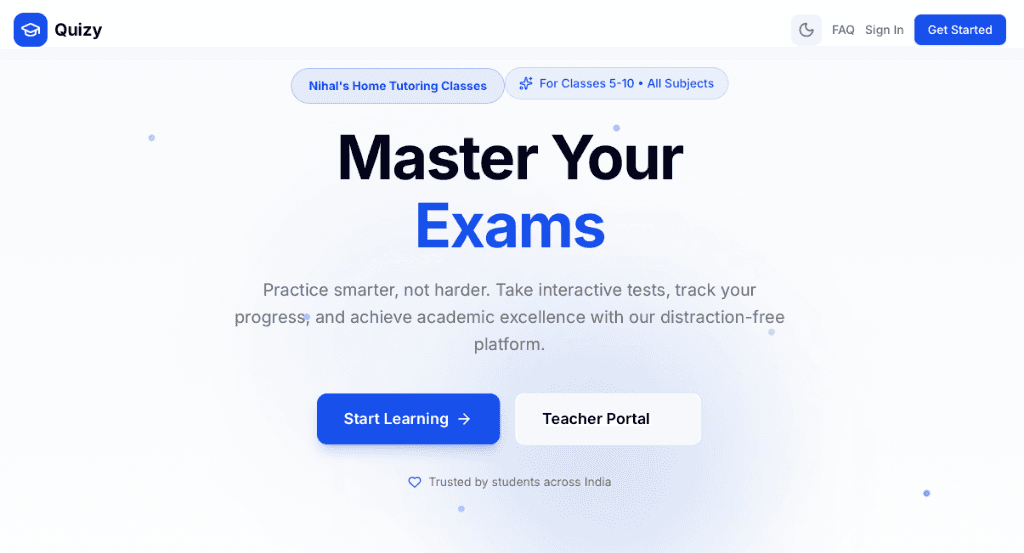 Quizzy App – EdTech Platform preview